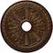 Ekena Millwork Bristol Ceiling Medallion (Canopies up to 3 7/8"), 23 1/2"OD x 3 7/8"ID x 1"P, Root Beer Crackle CM23BIRBC - alternate 1